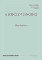 A Song of Singing SATB choral sheet music cover